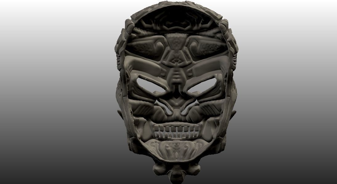 Monkey King Stone Mask 3D print model_17