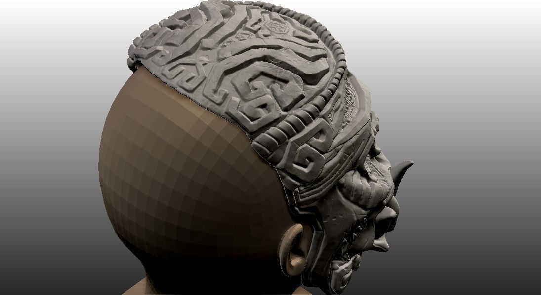 Monkey King Stone Mask 3D print model_4