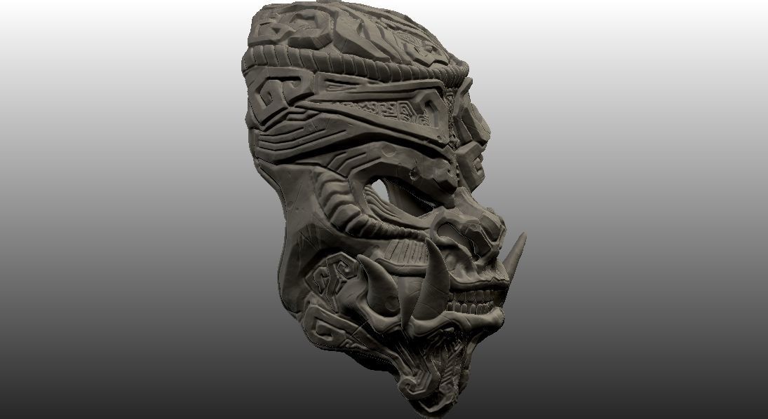 Monkey King Stone Mask 3D print model_14