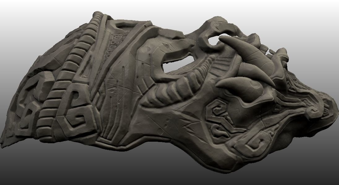 Monkey King Stone Mask 3D print model_7