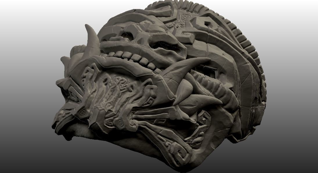 Monkey King Stone Mask 3D print model_19