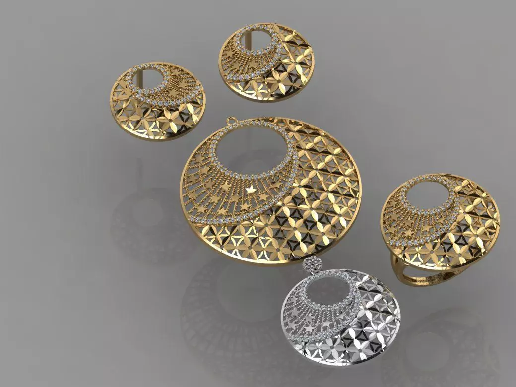 GC GOLD M0040- diamond set  3D print model_0