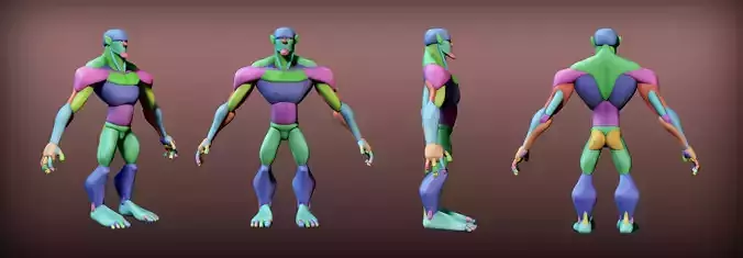Stylized Male Blocking 3D model