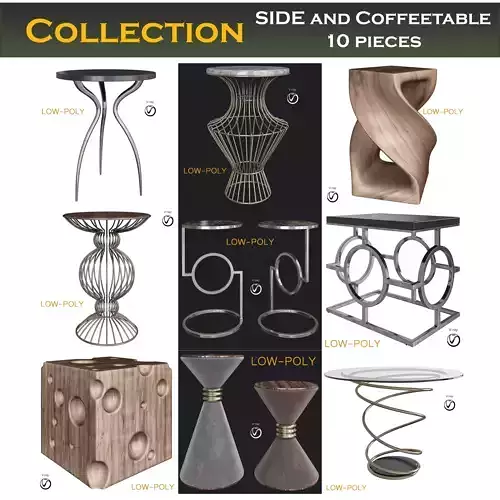 SIDE and Coffeetable collection 3d model
