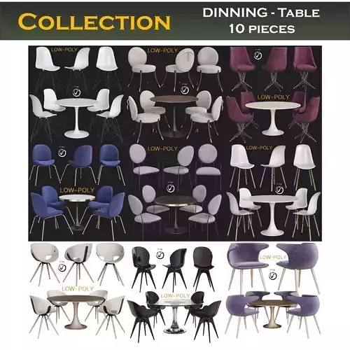 DINNING - Table collection 3d model