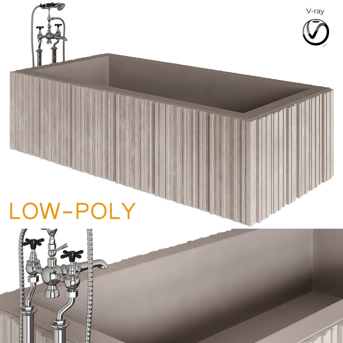 bath - Room collection 3d model Low-poly 3D model_4