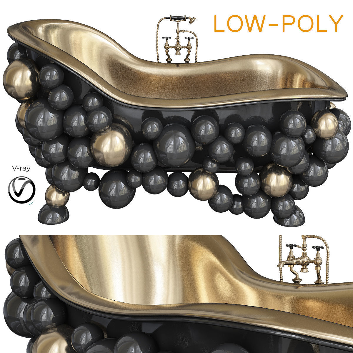 bath - Room collection 3d model Low-poly 3D model_22