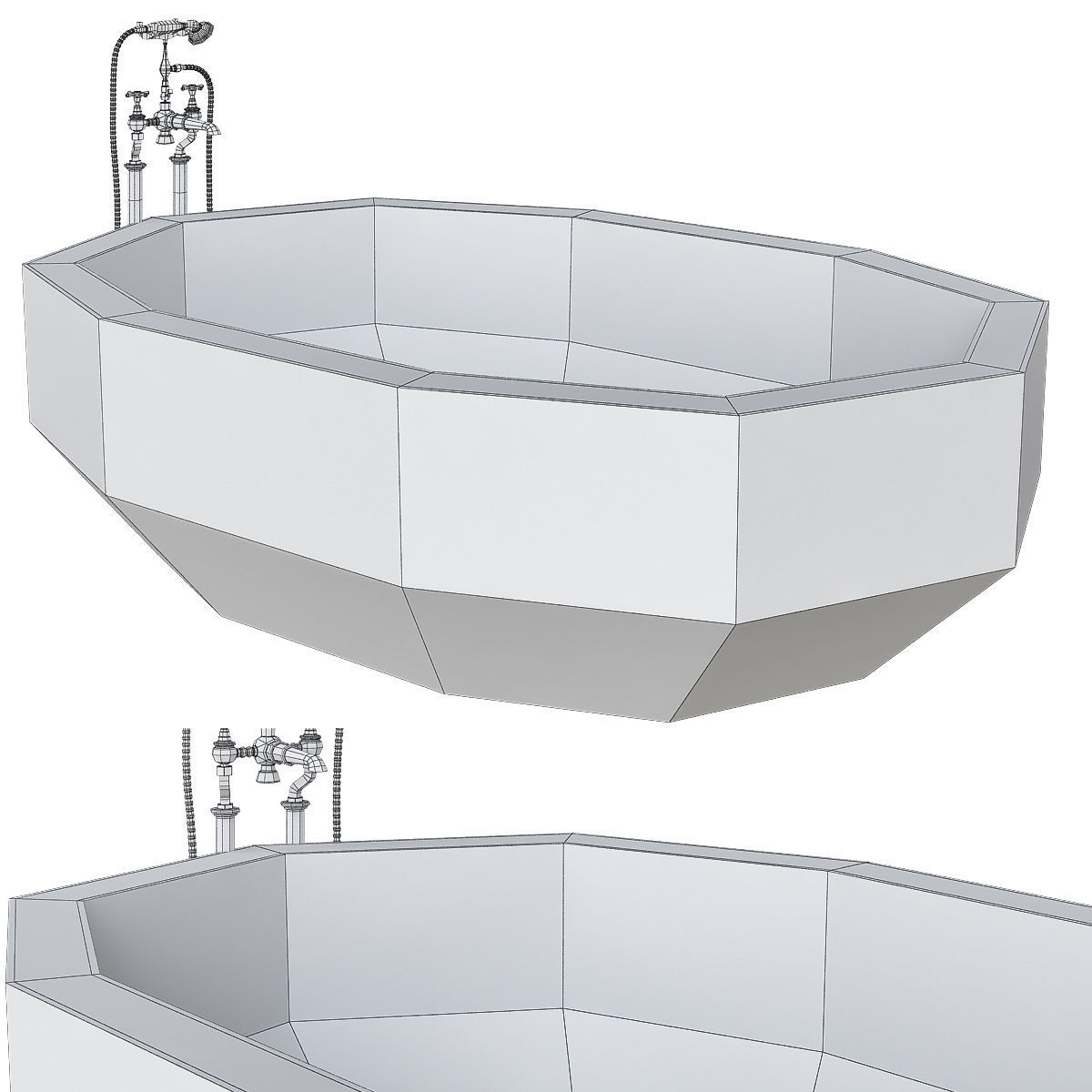 bath - Room collection 3d model Low-poly 3D model_16