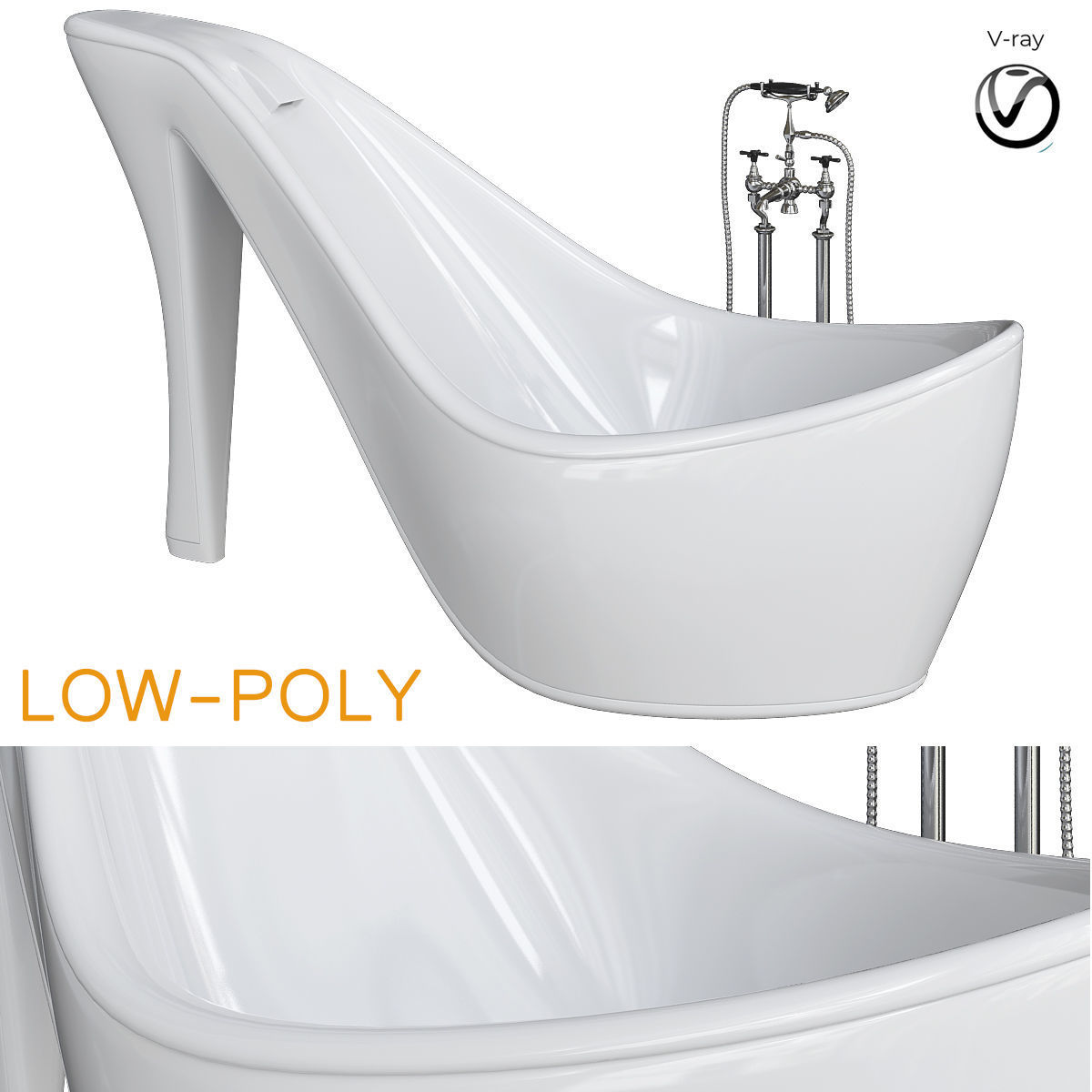 bath - Room collection 3d model Low-poly 3D model_13