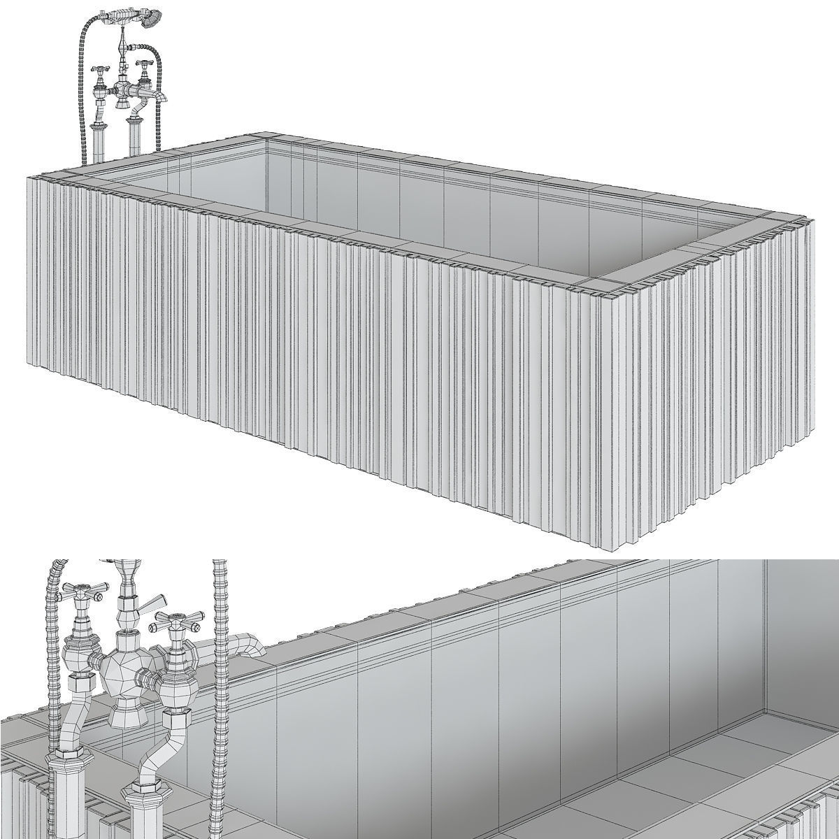 bath - Room collection 3d model Low-poly 3D model_11