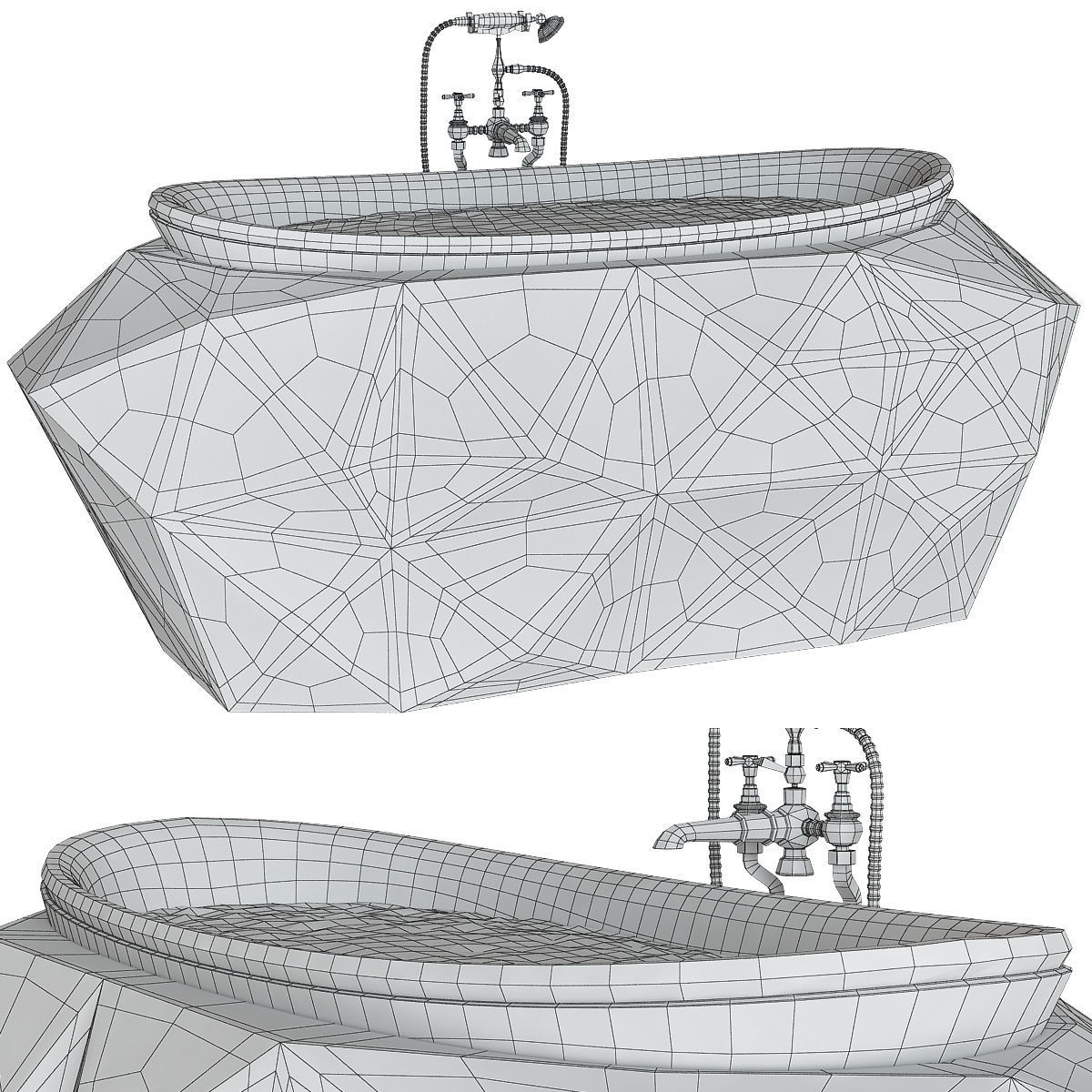 bath - Room collection 3d model Low-poly 3D model_5