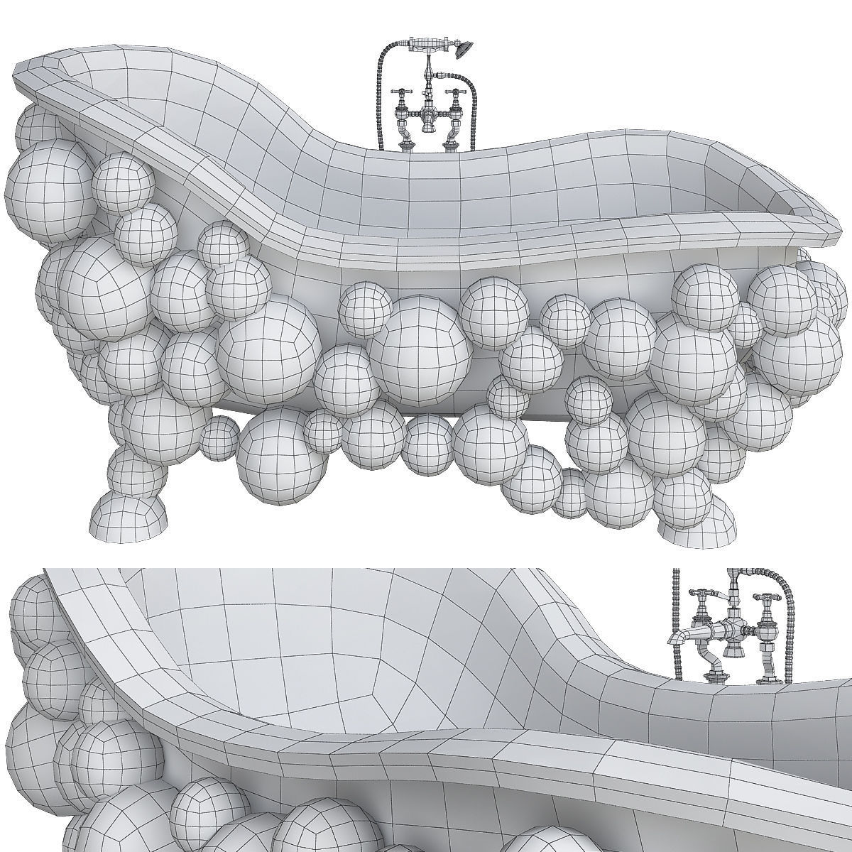 bath - Room collection 3d model Low-poly 3D model_3