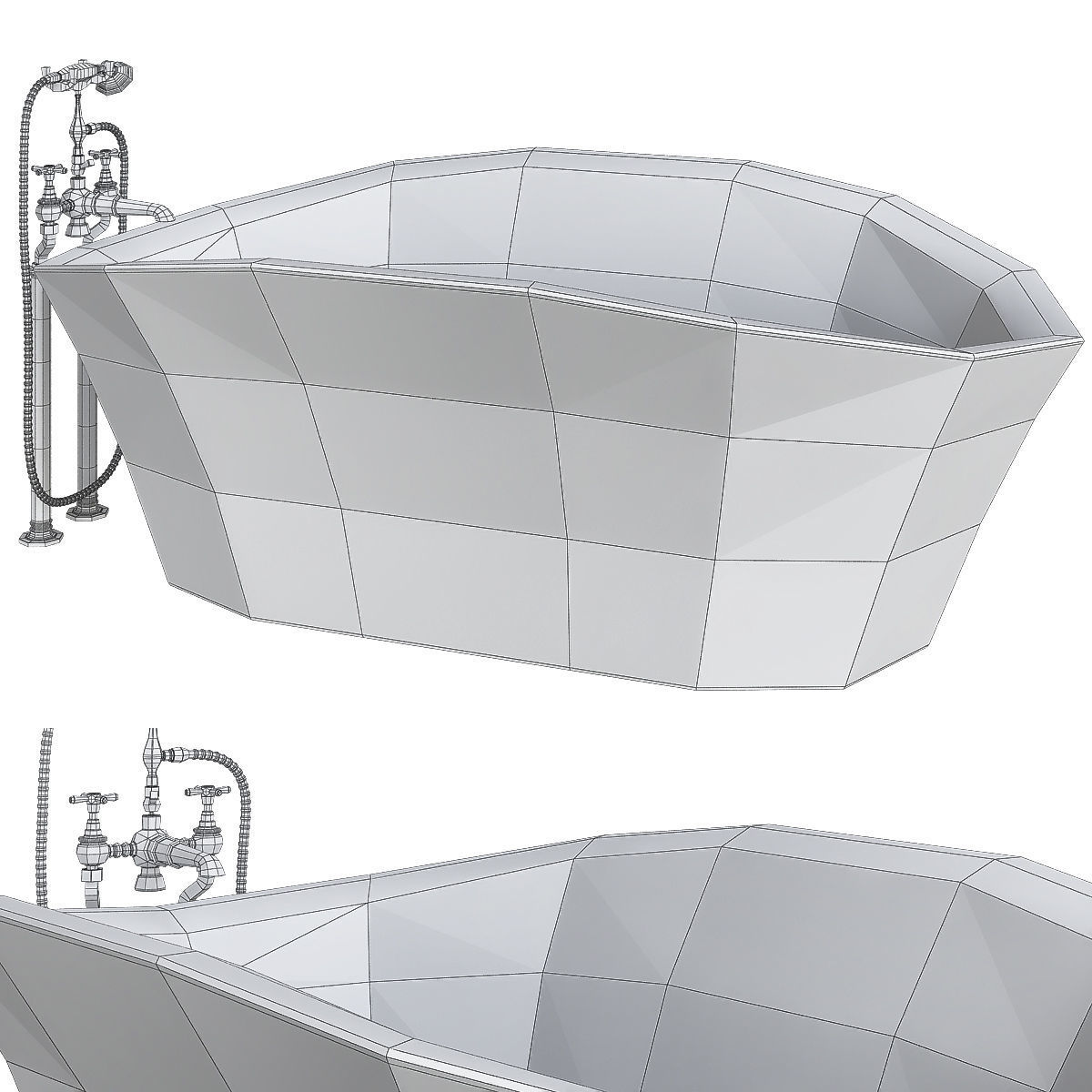 bath - Room collection 3d model Low-poly 3D model_19