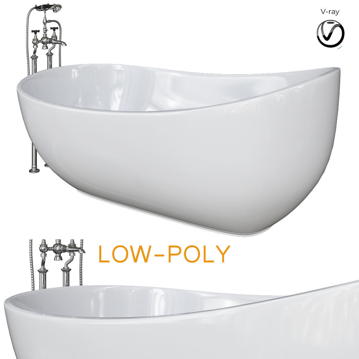 bath - Room collection 3d model Low-poly 3D model_20