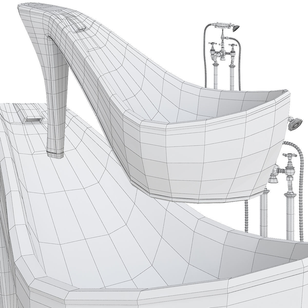 bath - Room collection 3d model Low-poly 3D model_14