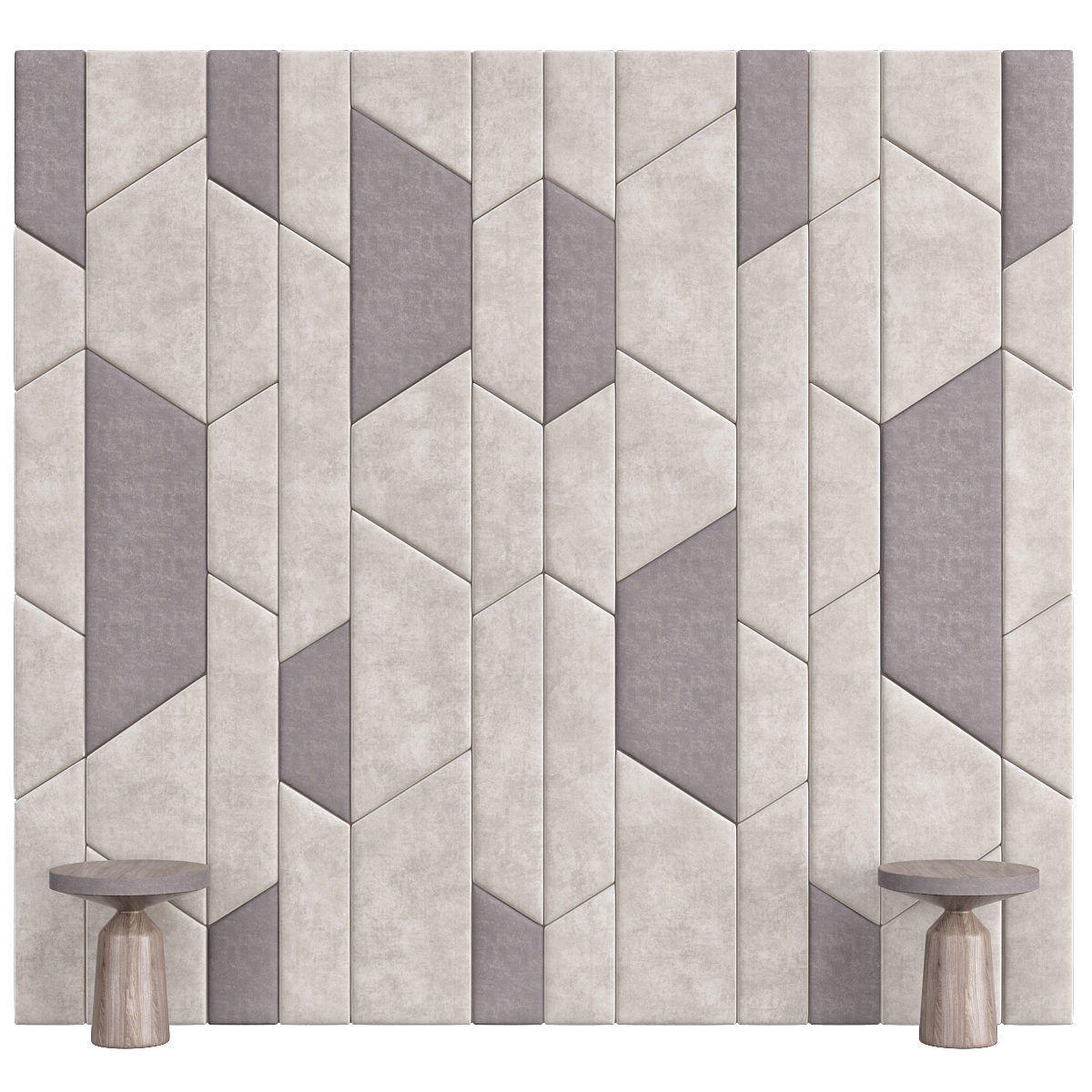 HEADBOARD collection 3d model low - poly wall panel Low-poly 3D model_2