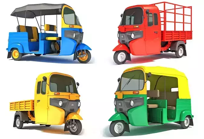 Auto Rickshaw Models Collection 