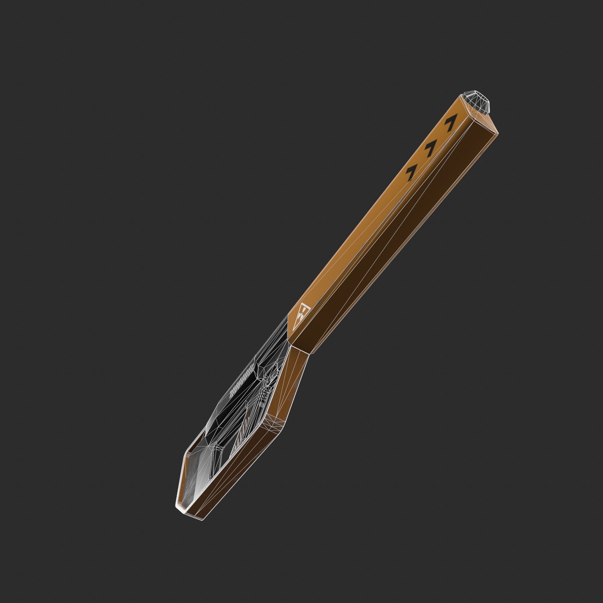 SCI-FI HYPERPUNK RIFLE Low-poly 3D model_23