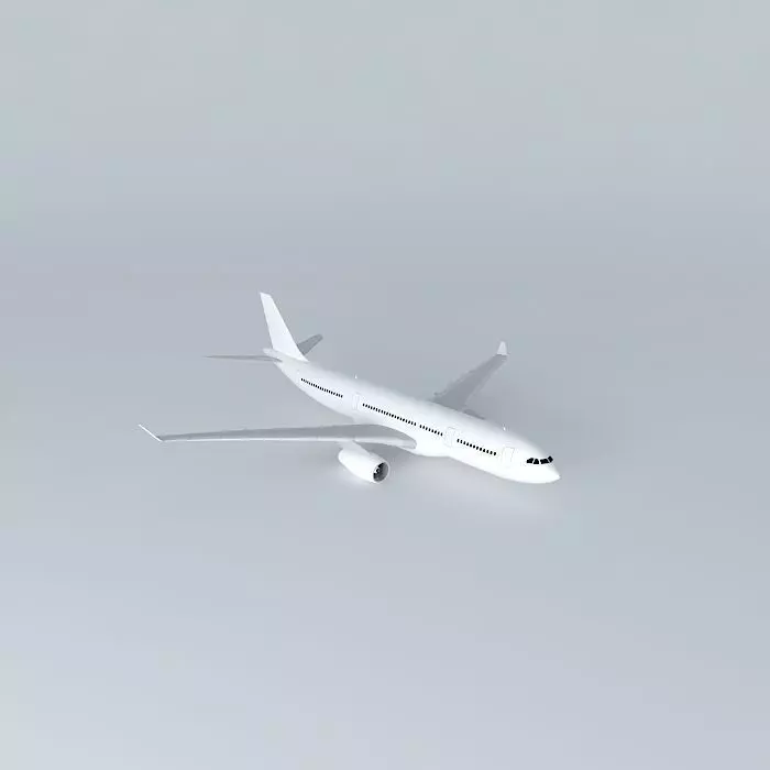 Airbus A330 200 Template Free 3D model_0