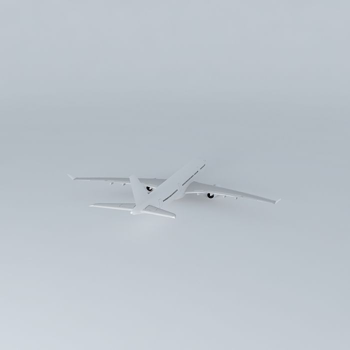 Airbus A330 200 Template Free 3D model_1