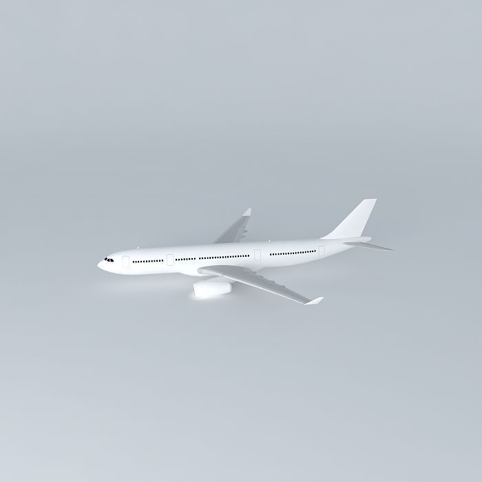 Airbus A330 200 Template Free 3D model_2