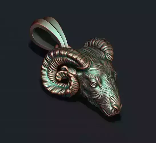 ram pendant 3D print model
