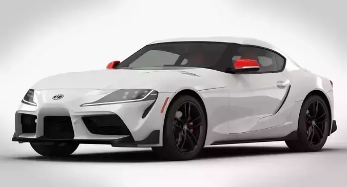 Toyota Supra GR 2020 Detailed Interior 3D model