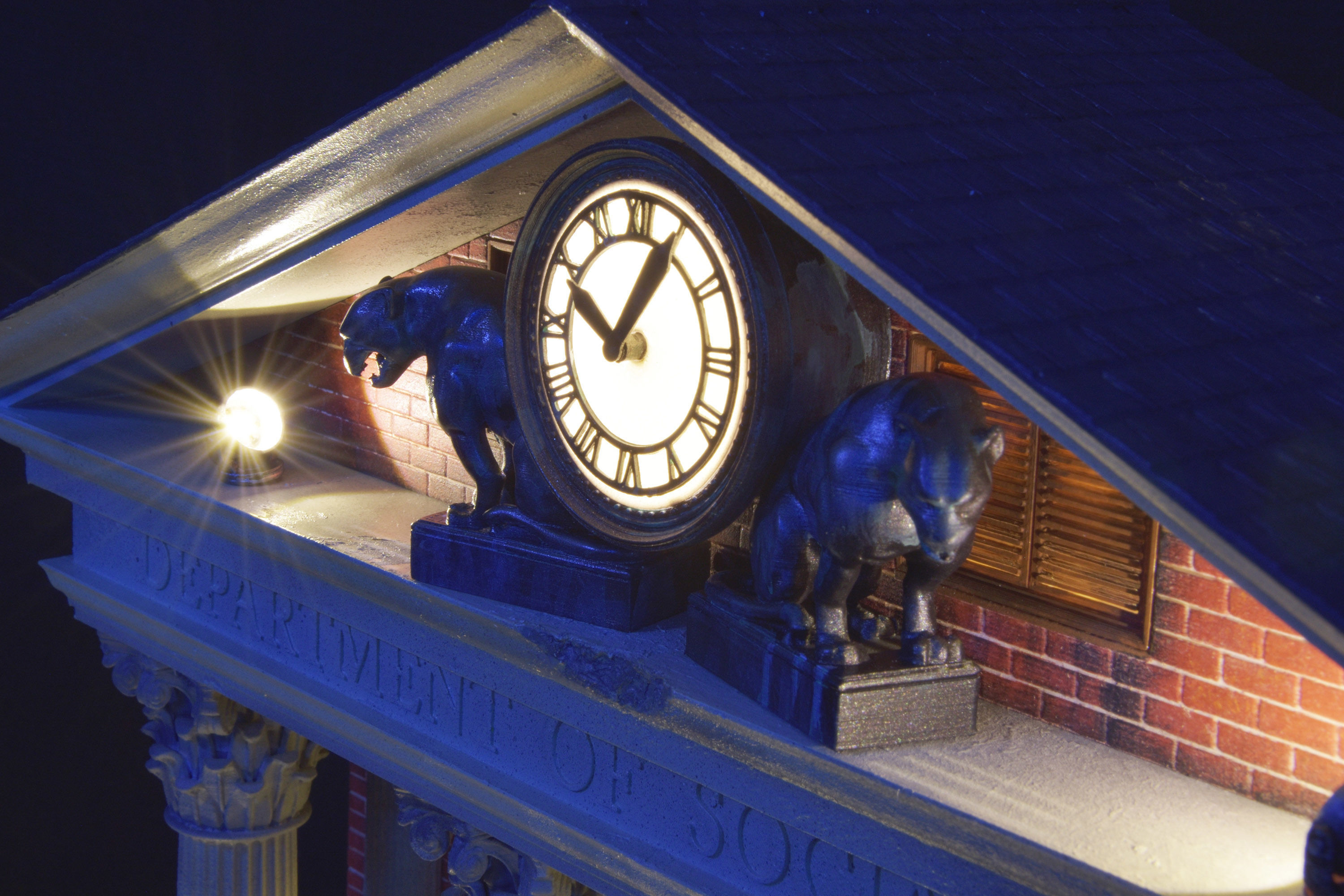 CourtHouse Back to the Future  1-45 Scale  53cm 3D print model_9