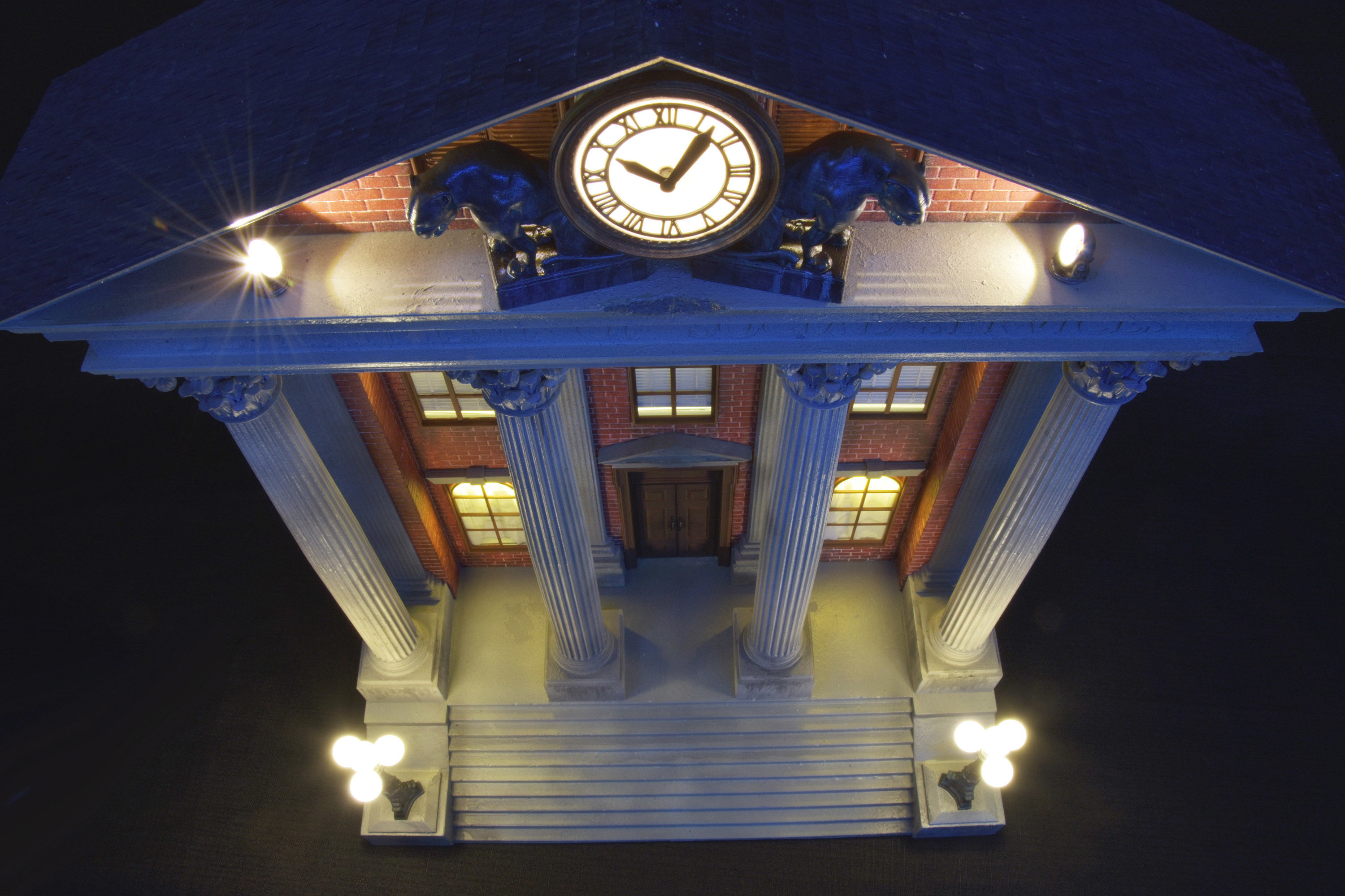 CourtHouse Back to the Future  1-45 Scale  53cm 3D print model_8