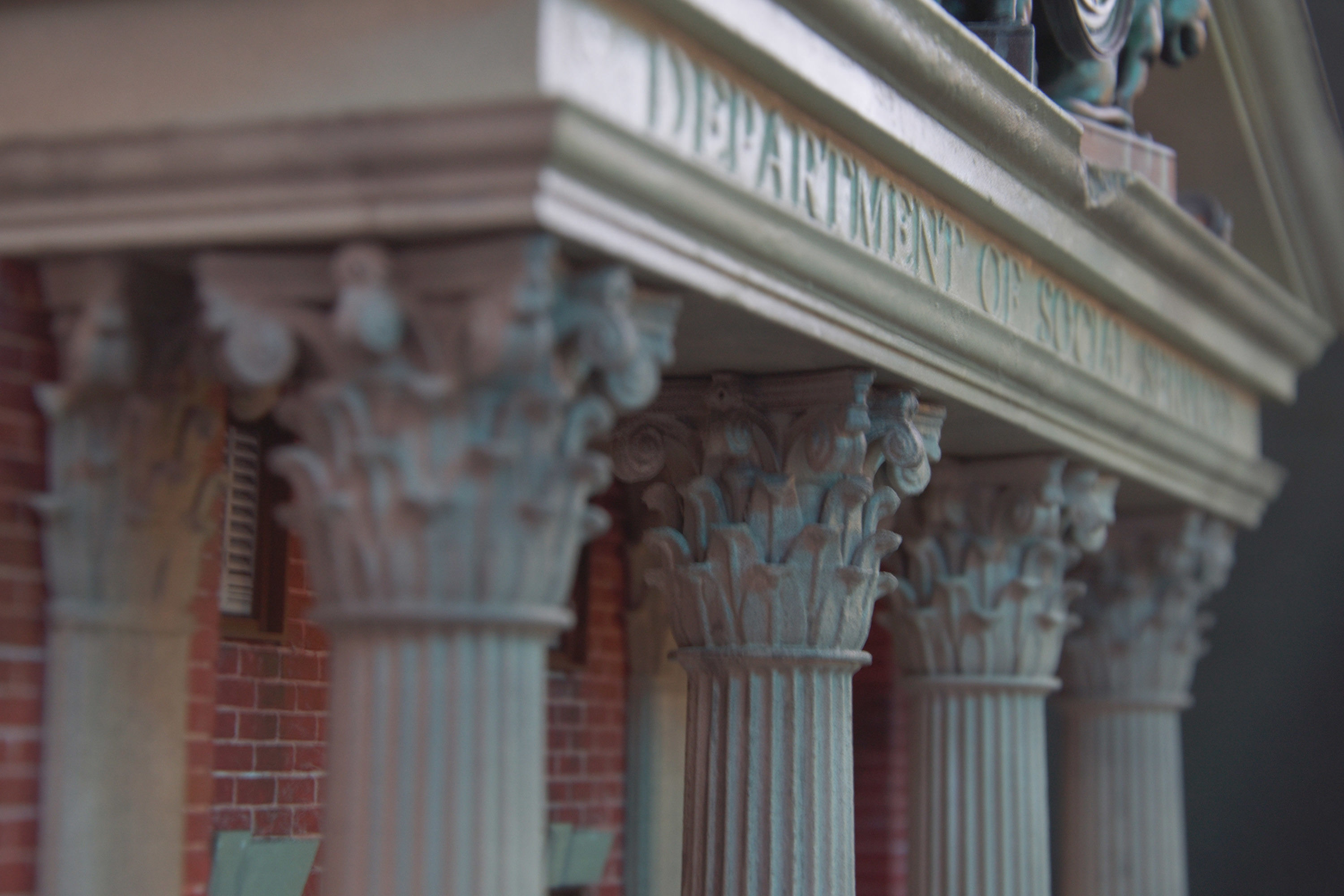 CourtHouse Back to the Future  1-45 Scale  53cm 3D print model_13