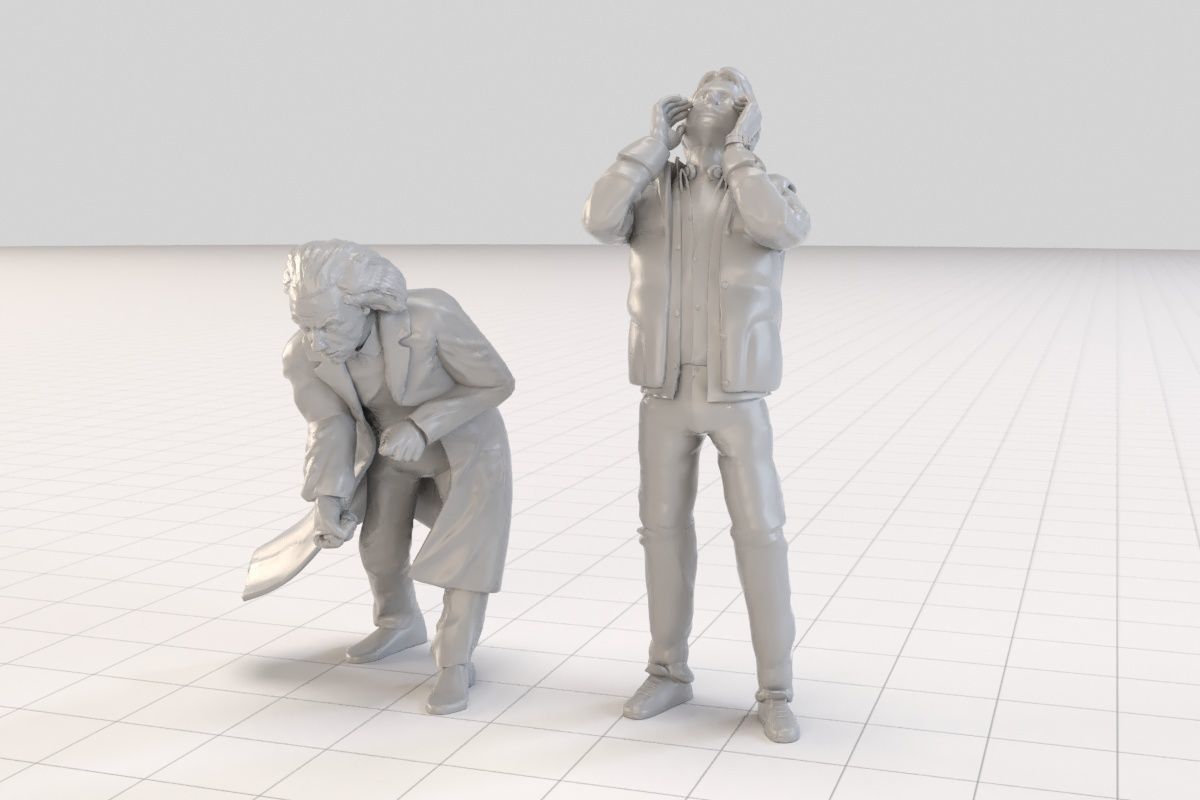 CourtHouse Back to the Future  1-45 Scale  53cm 3D print model_21