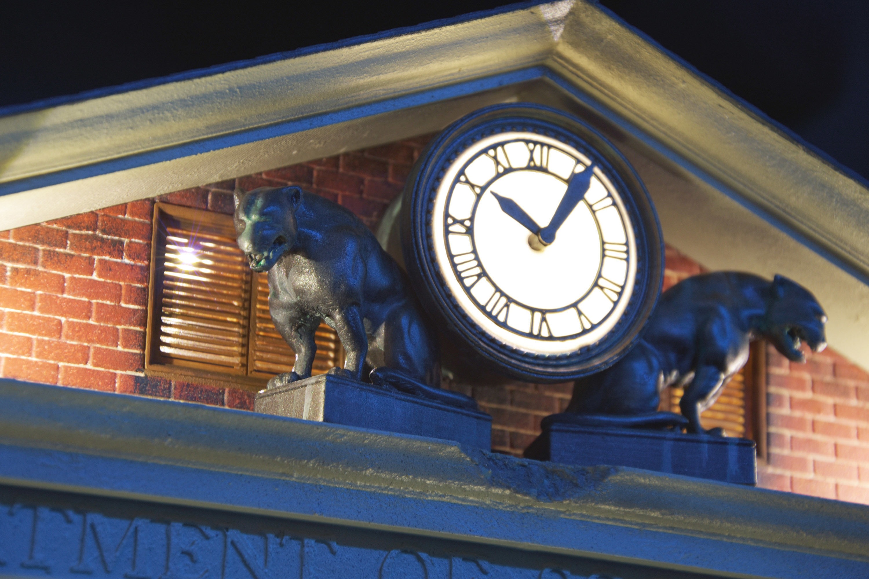 CourtHouse Back to the Future  1-45 Scale  53cm 3D print model_11