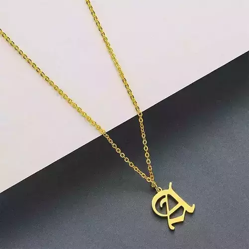 Gothic Alphabets A Pendant