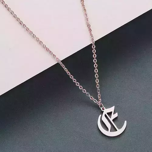 Gothic Alphabets E Pendant
