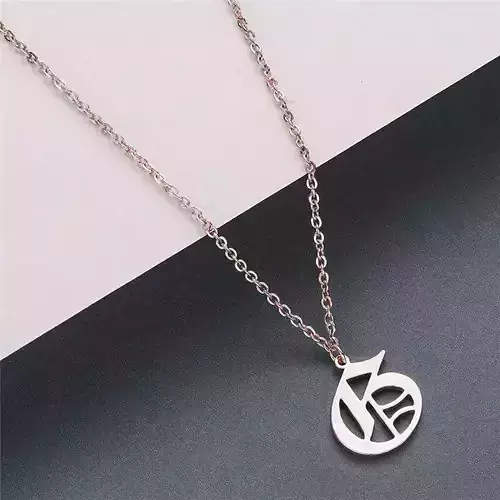 Gothic Alphabets G Pendant
