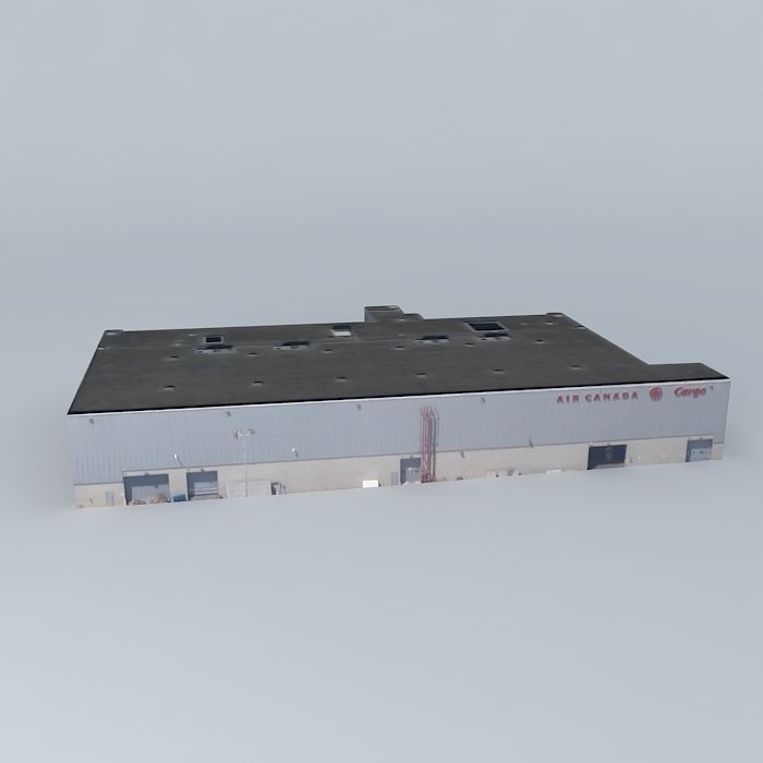 Building at LAX Free 3D model_2