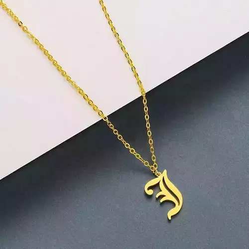 Gothic Alphabets J Pendant