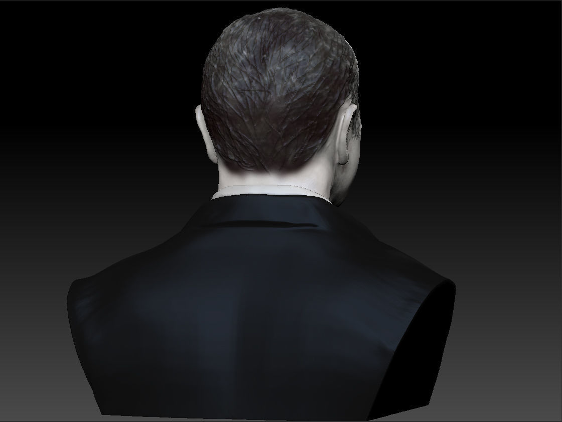 Al Capone the most famous gangster bust 3D print model_16