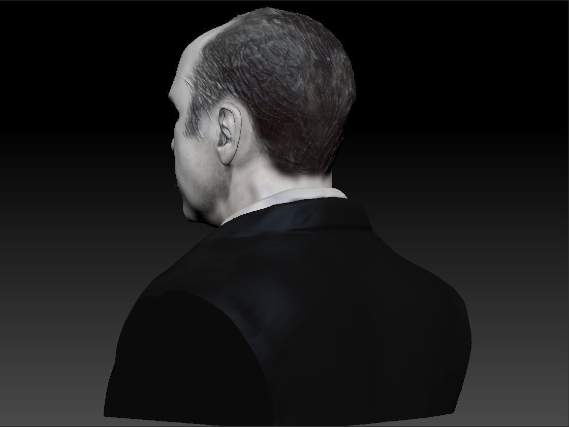 Al Capone the most famous gangster bust 3D print model_15