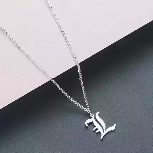 Gothic Alphabets L Pendant