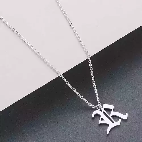 Gothic Alphabets R Pendant