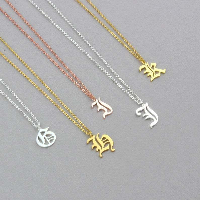 Gothic Alphabets S Pendant 3D print model_5