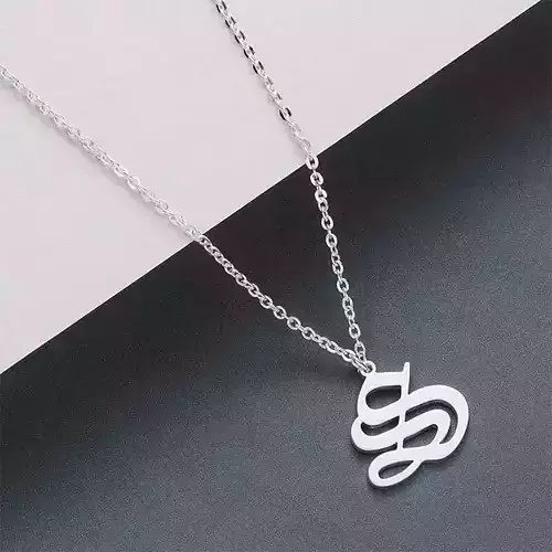 Gothic Alphabets S Pendant