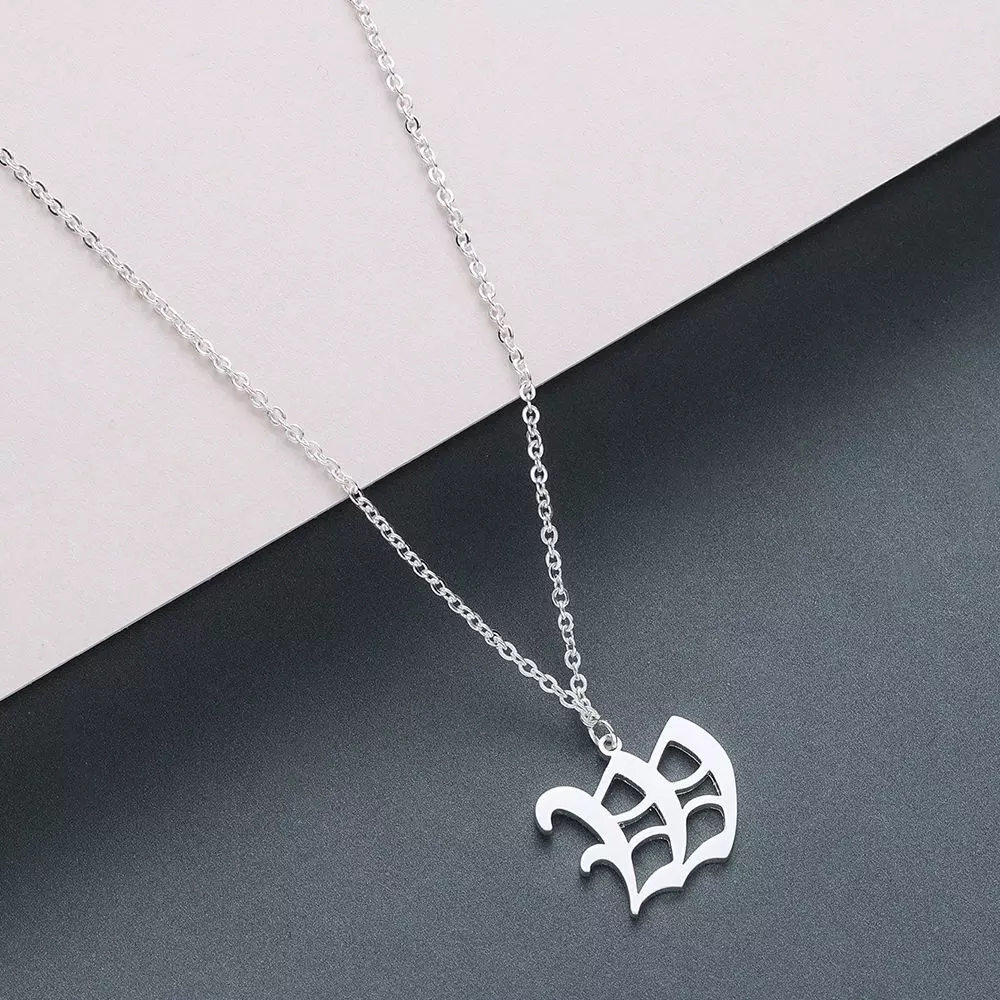Gothic Alphabets W Pendant 3D print model_0