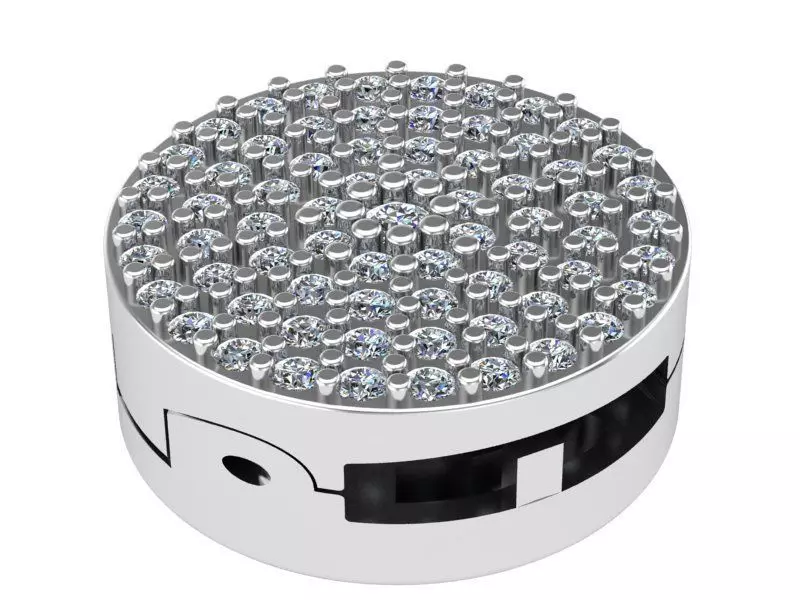 jewelry lock diamonds Pandora 3D print model_0