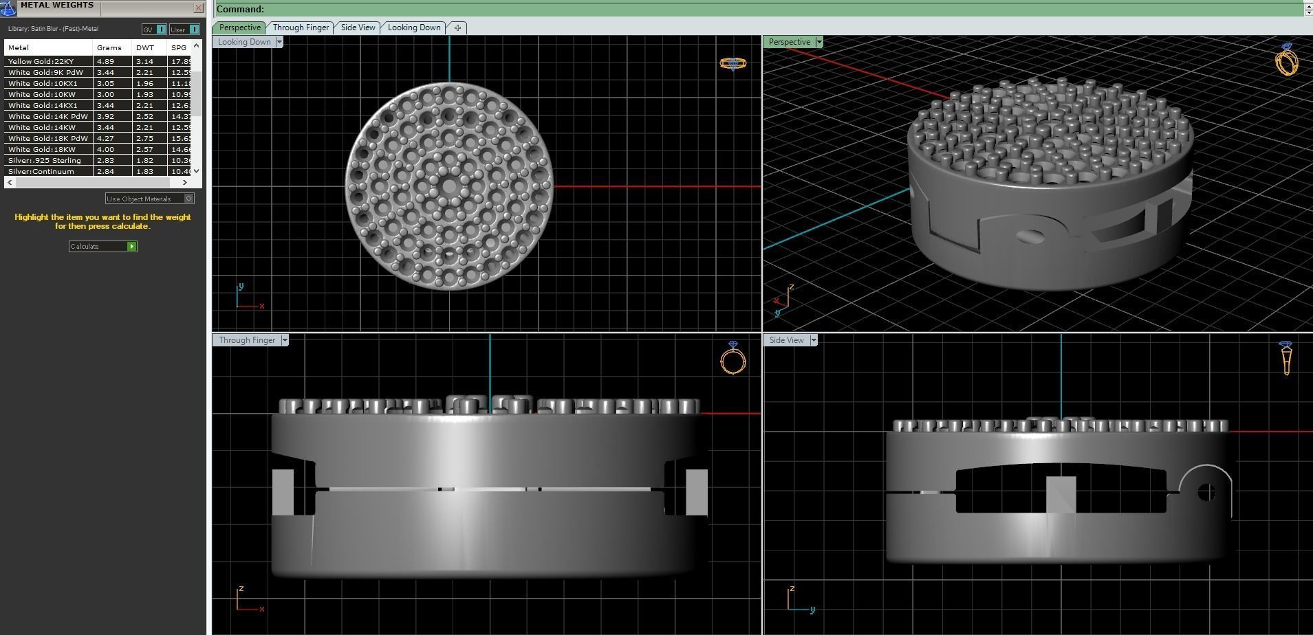 jewelry lock diamonds Pandora 3D print model_3
