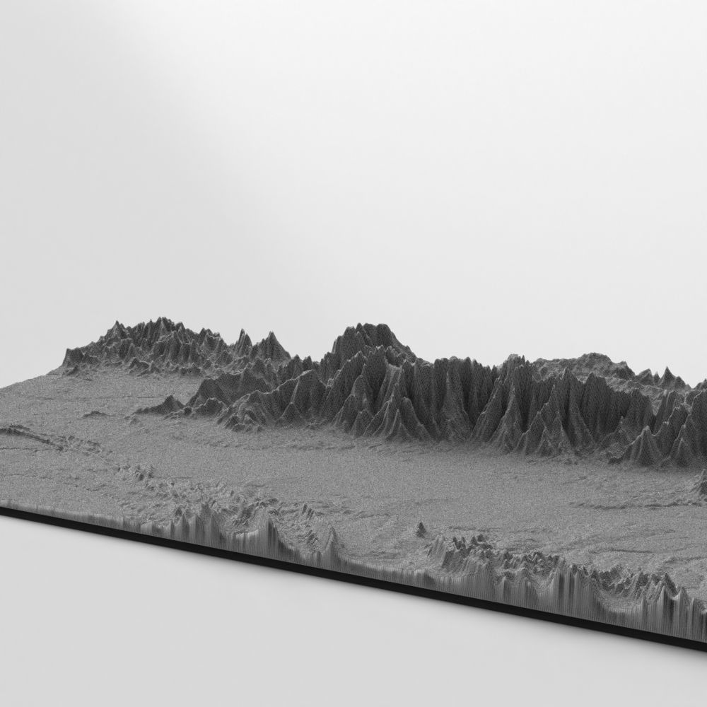 Wasteland Mountain Landscape 3D model_6