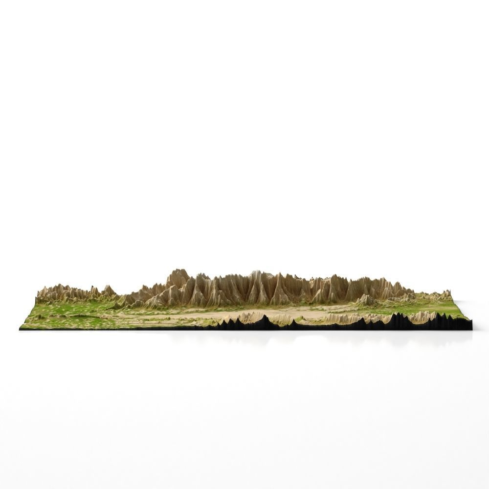 Wasteland Mountain Landscape 3D model_9