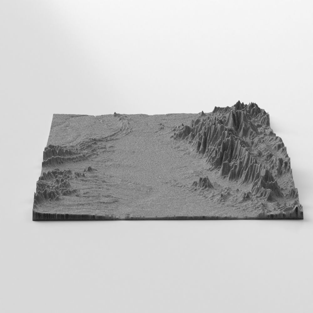 Wasteland Mountain Landscape 3D model_10