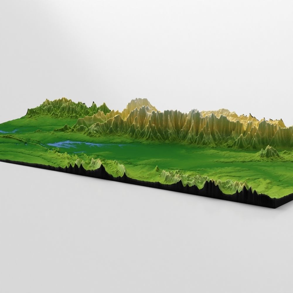 Wasteland Mountain Landscape 3D model_12